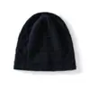 Venta al por mayor de fábrica 100% Cachemir Transfronterizo Otoño/Invierno Nuevo Gorro de Punto Trenzado Diamante Gorro Grueso Cálido Protección para los Oídos Envoltura para la Cabeza