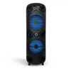 Fornecimento direto da fábrica de caixas de som de festa duplas de 8 polegadas 20W para eventos ao ar livre, Bluetooth com microfone, luzes LED, RTS em estoque