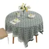 Toalha de mesa estilo ins cor sólida francesa para mesa redonda pequena toque de luxo leve alta qualidade foto de aniversário simples branca pano para mesa de centro dormitório
