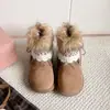 Botas de nieve mullidas estilo milenio para mujer 2026 invierno con felpa cálida suela gruesa zapatos de algodón patata botas cortas mullidas para mujer zapatos de mujer