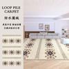 Tapete Circular de Pelo Alto Silencioso Simples Doméstico Sala de Estar Mesa de Centro Lavável Decorativo de Alta Qualidade Antiderrapante Quarto Tapete ao Lado da Cama