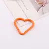 Mosquetón de Anilla de Resorte en Forma de Corazón Pintado de Colores Hebilla de Equipaje Hecha a Mano DIY Llavero Joyería Materiales Accesorios