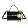 Bolso de mano mini nuevo de alta calidad para mujer, bolso cruzado de moda, piel aceitada, simple y retro para uso diario, bolso cuadrado pequeño para damas