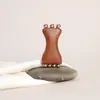 Sándalo Cuerno de Oveja Latón Mini Perla Dorada Cilindro Peine de Masaje Palo para Estirar Músculos Especial para Mujeres Portátil Peine Pequeño de Mano Personalizado
