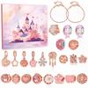 Pulsera navideña DIY con cuentas caja ciega adorno oro rosa regalo calendario de adviento año nuevo día de san valentín