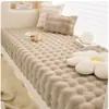 Cojín para Ventana Saliente Color Crema Cojín para Repisa de Ventana 2026 Nuevo Conejo de Peluche Alfombrilla para Balcón de Dormitorio Principal Artefacto para Renovación de Ventana Saliente Invierno