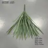 Plantas verdes artificiales de plástico en dos colores: verde oscuro y verde claro, plantas tipo césped para macetas, paisajismo, césped de orquídea y muros verdes