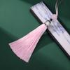 Borla de Plata del Tíbet, Borla de Nudo Chino Pequeño, Borla para Marcapáginas DIY, Accesorio de Cadena para Suéter de Teléfono Móvil, Nudo Chino DIY