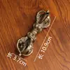Ornamento de cetro Vajra em liga, colecionável criativo feito à mão em metal, instrumento ritualístico estilo Xizang, artigos de artesanato para atacado