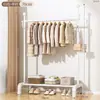 Perchero de pie para dormitorio, engrosado para uso doméstico, perchero para habitación interior, móvil para dormitorio y balcón