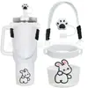 Accesorios Decorativos Stanley Correa de Mano de Cuerda Trenzada Estuche para Labial Llavero Duende Briqueta Funda de Silicona Antideslizante para Taza