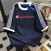 Camiseta de Manga Corta con Cuello Redondo y Estampado de Letras Estilo Callejero de Nicho 100% Algodón Puro para Hombres y Mujeres, Verano, Ajuste Holgado, Versátil, Casual, Top para Parejas