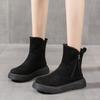 Botas de Nieve Populares para Mujer 2025 Nueva Moda de Invierno Cálidas con Forro Polar Integrado Botas Gruesas Zapatos de Algodón Antideslizantes