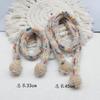 Mini muñeca de punto, juguete de peluche, muñeca con bufanda a juego, muñeca con un solo artículo, tocado, bolsa, decoración