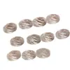 Mortero de Cristal Blanco Natural Cuentas Retorcidas en Forma de Lazo Accesorios de Cuentas Sueltas Pulsera de Cuentas Hecha a Mano para Bricolaje Accesorios de Cuentas de Buda
