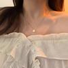 Collar Minimalista con Colgante de Perla Única para Mujer, Diseño de Lujo Ligero, Cadena de Clavícula de Alta Gama, Accesorio de Cuello Versátil y a la Moda