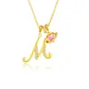 Collar de 26 Letras Inglesas para Mujer Estilo Fresco Dulce Colgante Chapado en Oro de 18 Quilates Personalidad Diseño de Nicho Accesorios de Cadena para Clavícula