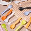 Tenedor y cuchara desechables para tartas, tenedores y cucharas para tartas de cumpleaños, vajilla, embalaje independiente, tenedores y cucharas para fiestas de cumpleaños, vajilla para fiestas.