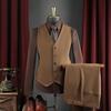 Terno Listrado de Luxo Terno Masculino Negócios Padrinhos Vestido de Casamento Grupo Vestuário Profissional Terno Masculino Antirrugas