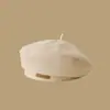 Boina Retro Japonesa para Mujer, Sombrero Octogonal Elegante de Otoño, Versátil, Gorra de Periodista que Afina el Rostro para Otoño e Invierno