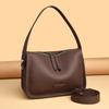 Comercio Exterior Nueva Capa Superior Piel de Vaca Bolso de Hombro para Mujer Combinable Cuero Genuino Bolso Cruzado Simple Gran Capacidad Ligero Bolso para Mujer Lote