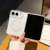 Funda magnética transparente de acrílico 2 en 1 compatible con iPhone Duo transfronterizo, Funda protectora Apple 18 Fold