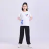 Ropa de artes marciales para niños, pantalones bombachos para hombre y mujer, ropa de práctica, ropa de kung fu de manga corta, ropa de actuación de tai chi para niños, ropa de entrenamiento de Sanda