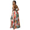 Vestido Saia Floral Feminino de Comércio Exterior Europeu e Americano Tamanho Grande Ligeiramente Gordo Comprimento Médio Saia Suspender Francesa Estampada Saia Longa