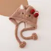 Gorro de Bebé Invierno Felpa Lana Lindo Súper Lindo Niños Engrosado Cálido Protección Orejas Cortavientos Estilo K
