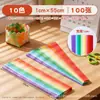 Tiras Largas Tejidas a Mano de Cartulina de Colores para Arte de Jardín de Infancia Infantil, Papel Artesanal Creativo con Forma de Tira Larga