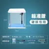 Tanque de Peces Sala de Estar Hogar Cambio de Agua Gratis Perezoso Oxigenado Pequeño Mediano Mini Paisajismo Creativo Acuario de Cristal Red Social
