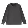 Sudadera Pesada de Cuello Redondo Bordado de Logo Personalizado Unisex Espesa Lisa Pullover Sudadera Top Holgado Estampado de Texto
