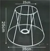 Estrutura para Abajur DIY Tecelagem com Corda Artesanal Abajur Suporte de Lâmpada Luminária de Mesa Redonda Quadrada Ferragens Acessórios de Estrutura de Ferro