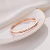 Pulseira de aço titânio para comércio exterior transfronteiriço, pulseira simples da moda feminina, pulseira pulseira pulseira, pulseira de luxo que não desbota, em estoque, atacado