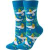 Calcetines de otoño e invierno de Amazon para mujer, calcetines de animales, calcetines de frutas, calcetines de marea para hombre, calcetines de comida divertidos.