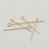 A NOSOTROS. Oro GF de oro de 14K inyección de oro patrón DIY serie ribeteada conexión de 9 pines accesorios de acabado