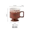 Taza Francesa, Copa de Lujo Ligero, Taza de Café para Oficina, Taza de Cerámica de Aspecto Sofisticado, Souvenir, Vaso de Agua para Mujer