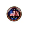Venda Quente Transfronteiriça Insígnia Americana de Aniversário Broche de Personalidade Criativa Bandeira Nacional Acessórios Decorativos em Metal Embutido