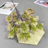 Simulação plástico spray cor agulha de pinheiro planta verde folha jardim ao ar livre engenharia simulação planta verde flor decorativa adereços decorativos folha