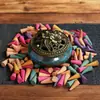 Torre de Incienso Tailandesa para Uso Doméstico, Aroma a Sándalo, Purificación del Aire Interior de Larga Duración, Desodorante de Higiene para Baño, Fragancia de Ajenjo
