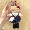 Al por mayor Lindo Gatito de Piernas Largas Colgante de Peluche Vestido Falda Disfraz Ropa de Bebé Estilo Ins Colgante de Muñeca Llavero