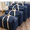 Bolsa de mudanza no tejida de gran capacidad bolsa de almacenamiento para edredones del hogar color sólido bolsa organizadora engrosada bolsa de equipaje para temporada de graduación