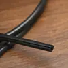 Estante de Metal para Ollas Funda de Silicona Transparente Antideslizante Tubo de Silicona Abierto Tubo de Silicona Resistente a Altas Temperaturas Tubo de Silicona Negro