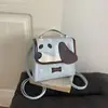 Bolso Transfronterizo para Mujer Nuevo Cachorro de Dibujos Animados Impresión de Celebridad de Internet Mochila Estilo Universitario Chica Estrella Bolso de Mano Bolso de Hombro
