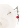 Colgante Cono Puntiagudo del Diablo Hueso del Oído Dulce y Fresco Palabra de Amor Cono Puntiagudo Pendientes Únicos y Exquisitos Cadena de Pendientes Anillo para la Oreja