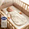 Saco de dormir de seda de morera Bibiwan, Otoño/Invierno, Grado A, Acolchado, para bebés y recién nacidos, Diseñado para prevenir el reflejo de sobresalto