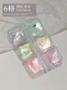 Nueva Joyería para Uñas Destacado Irregular Natural Película de Concha Ultradelgada Color Mágico Aurora Decoración Simple Japonesa para Uñas