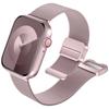 Adecuado para Iwatchs12/11 Generación Banda de Acero Milanesa, Cola Magnética de Dos Secciones, Banda Metálica de Apple Watch con Doble Succión Magnética
