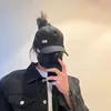 Corea del Sur ins gorra de béisbol con coleta para mujer verano a prueba de sol a prueba de sol parte superior vacía gorra con visera beige gorra deportiva marea
