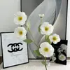 6 Cabeças de Flores Borboleta, Flores Artificiais para Decoração de Salão de Casamento, Flores Artificiais de Peônia no Atacado